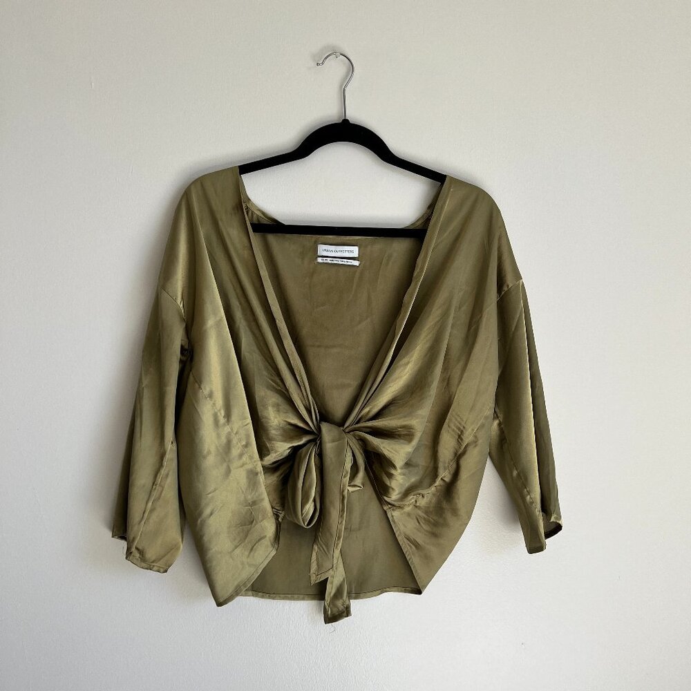 Urban Outfitters Nicole Tie Front Top